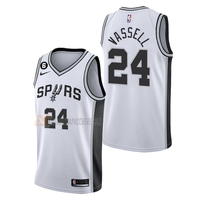 maillot devin vassell san antonio spurs de 24 homme blanc association edition 2023