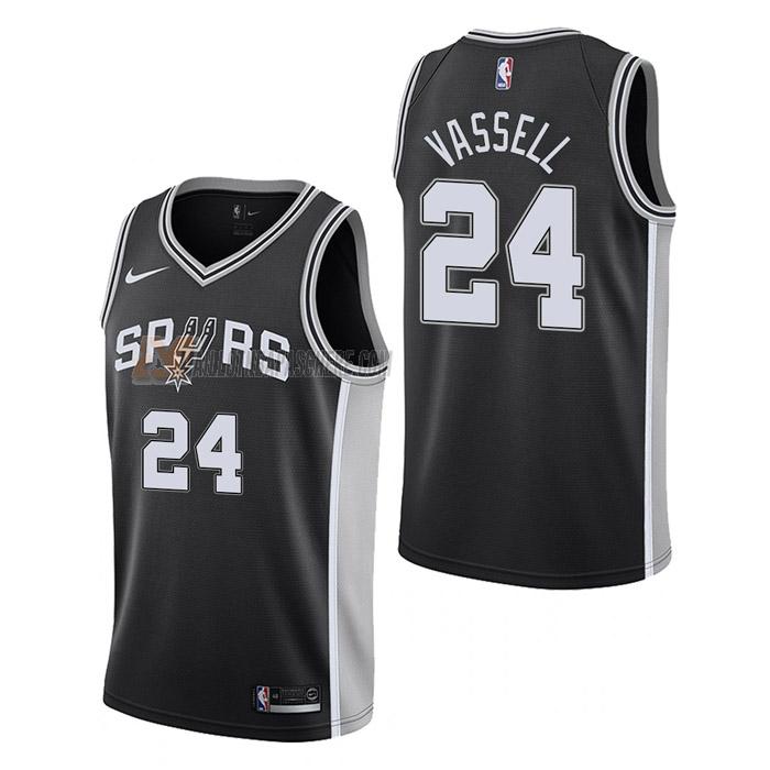 maillot devin vassell san antonio spurs de 24 homme noir icon edition 2023