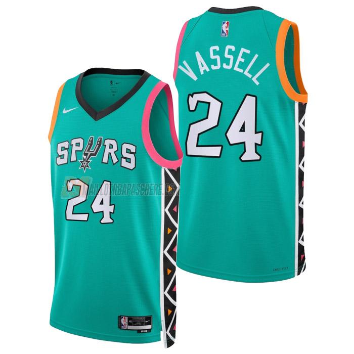 maillot devin vassell san antonio spurs de 24 homme sarcelle city edition 2023