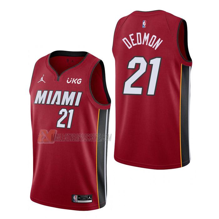 maillot dewayne dedmon miami heat de 21 homme rouge statement edition 2023