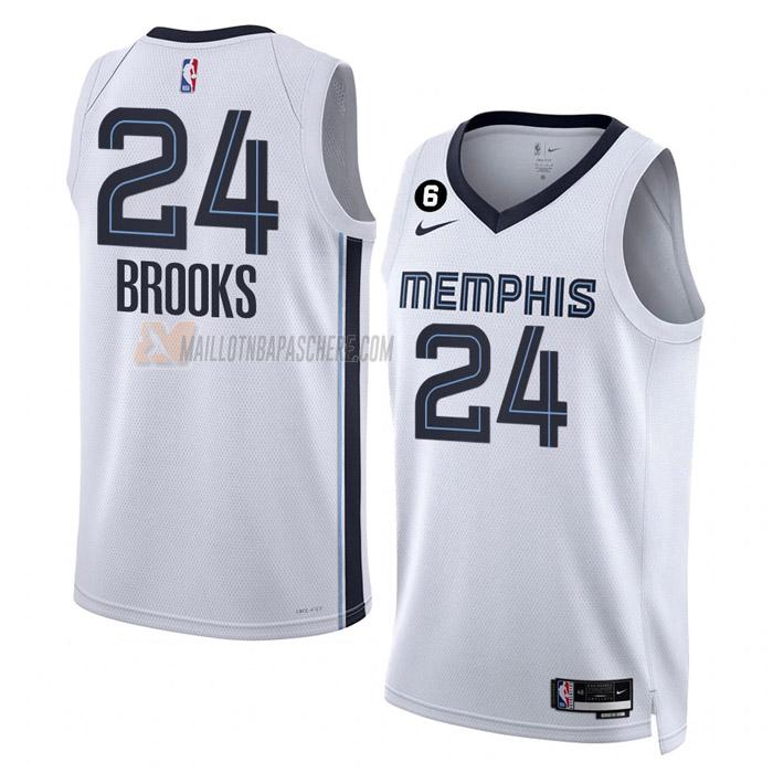 maillot dillon brooks memphis grizzlies de 24 homme blanc association edition 2023