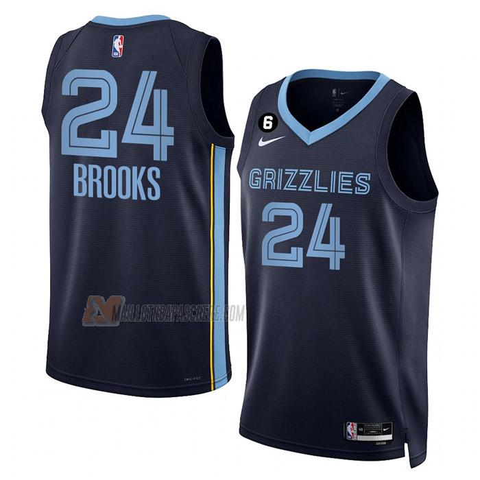 maillot dillon brooks memphis grizzlies de 24 homme bleu marine icon edition 2023