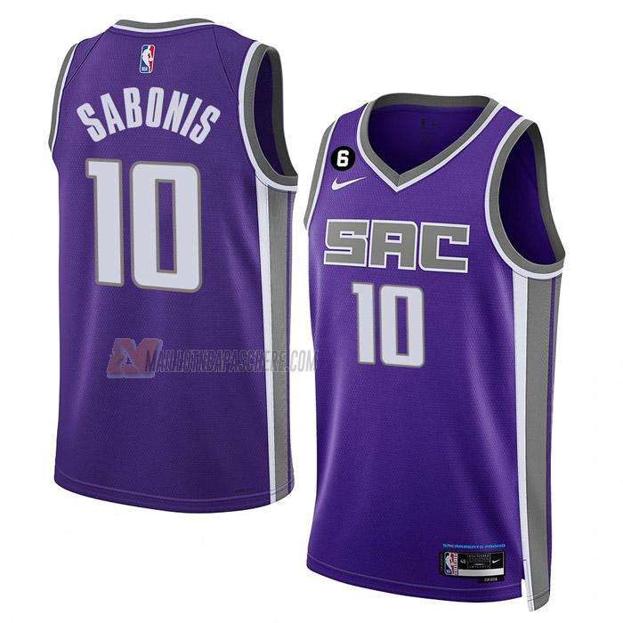 maillot domantas sabonis sacramento kings de 10 homme mauve icon edition 2023