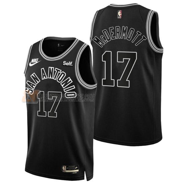 maillot doug mcdermott san antonio spurs de 17 homme noir classic edition 2023