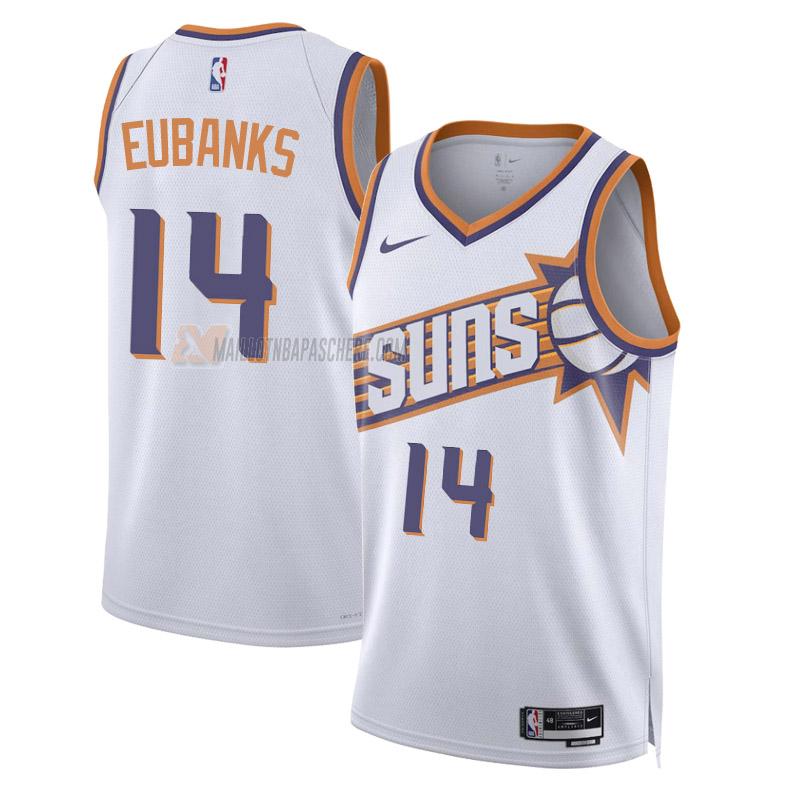 maillot drew eubanks phoenix suns de 14 homme blanc association edition 2023-24