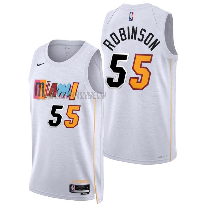 maillot duncan robinson miami heat de 55 homme blanc city edition 2023