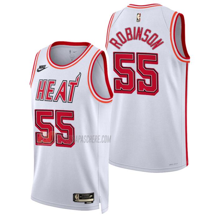 maillot duncan robinson miami heat de 55 homme blanc classic edition 2023