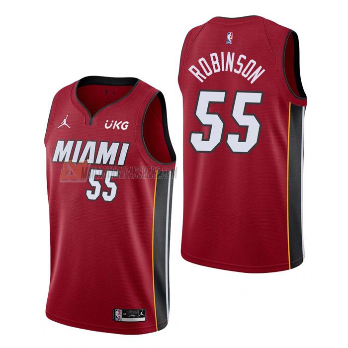 maillot duncan robinson miami heat de 55 homme rouge statement edition 2023