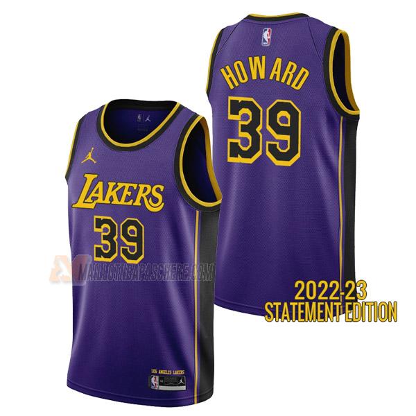 maillot dwight howard los angeles lakers de 39 homme mauve statement edition 2023