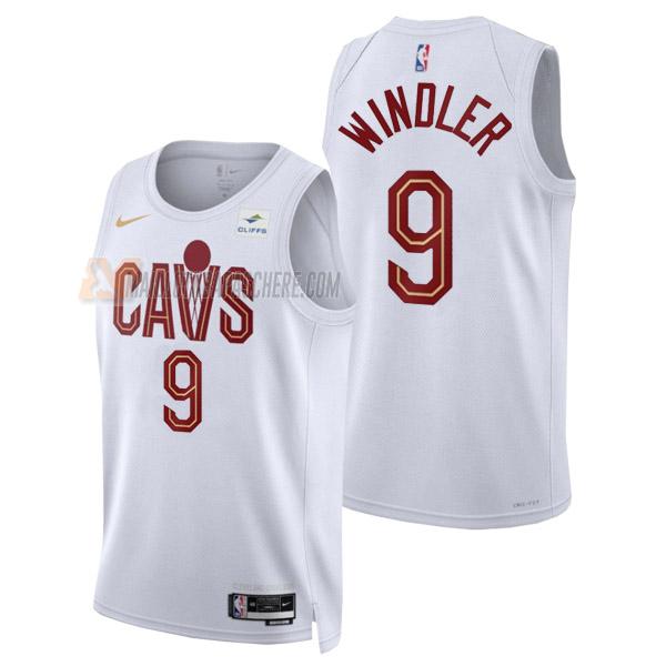 maillot dylan windler cleveland cavaliers de 9 homme blanc association edition 2023