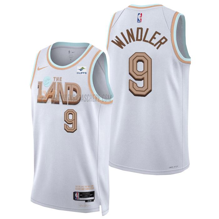 maillot dylan windler cleveland cavaliers de 9 homme blanc city edition 2023