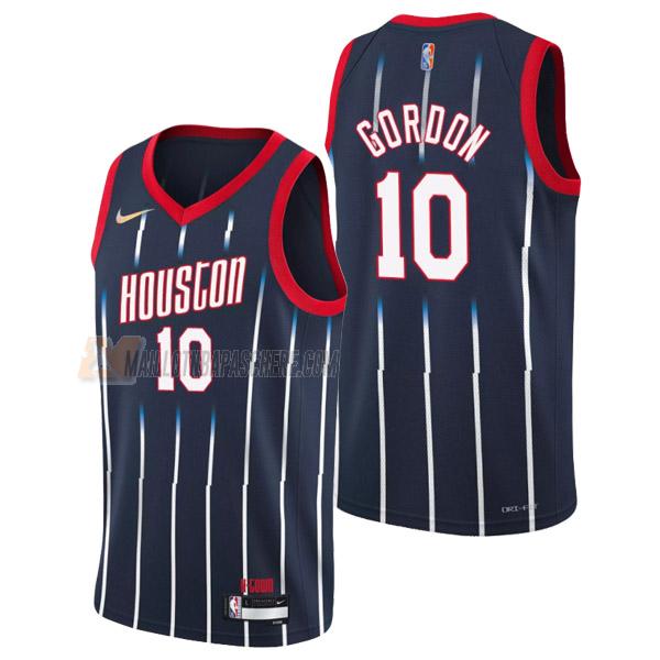 maillot eric gordon houston rockets de 10 homme bleu city edition 2022