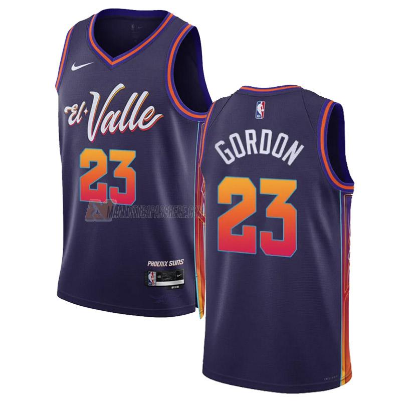 maillot eric gordon phoenix suns de 23 homme violet city edition 2023-24