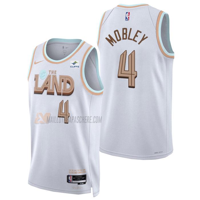 maillot evan mobley cleveland cavaliers de 4 homme blanc city edition 2023