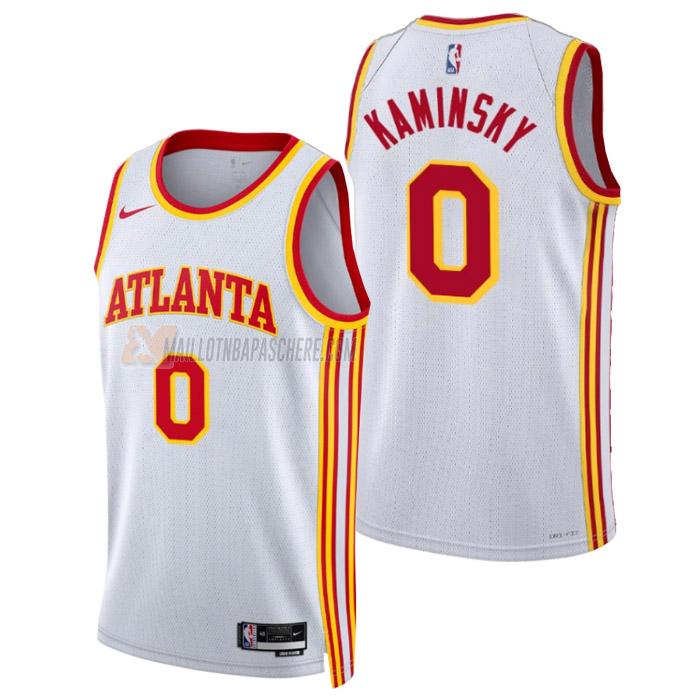 maillot frank kaminsky atlanta hawks de 0 homme blanc association edition 2023