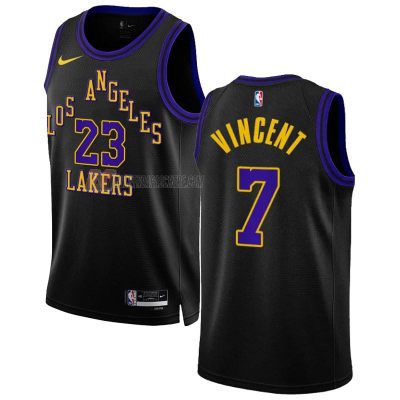 maillot gabe vincent los angeles lakers de 7 homme noir city edition 2023-24