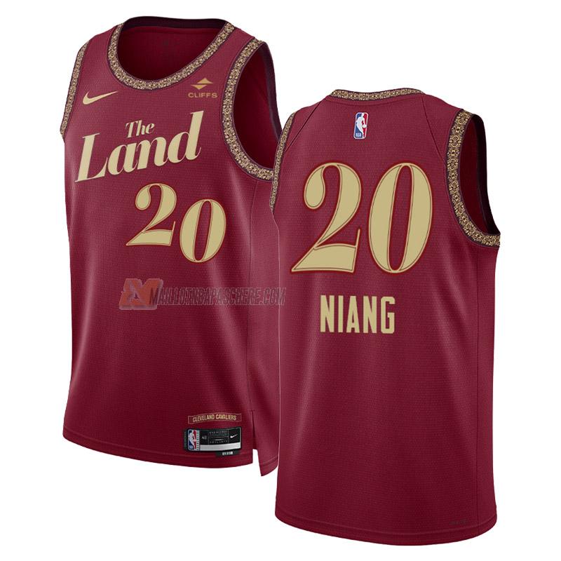 maillot georges niang cleveland cavaliers de 20 homme noir city edition 2023-24