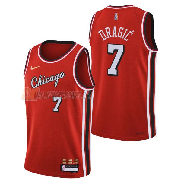 maillot goran dragic chicago bulls de 7 homme rouge city edition 2022