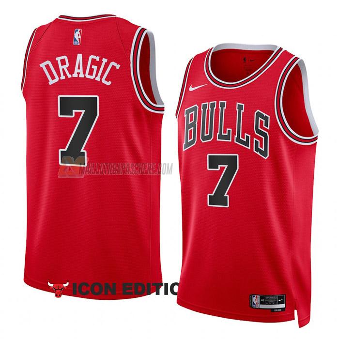 maillot goran dragic chicago bulls de 7 homme rouge icon edition 2023