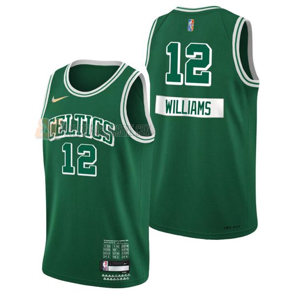 maillot grant williams boston celtics de 12 homme vert city edition 2022