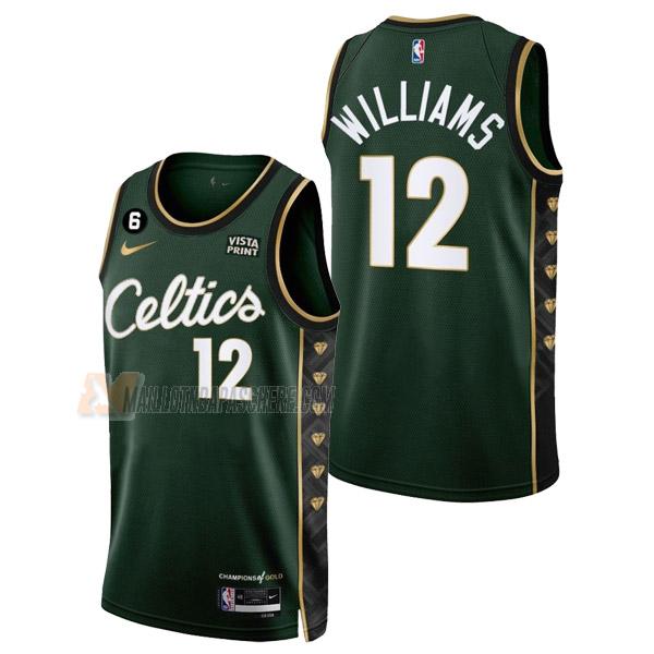 maillot grant williams boston celtics de 12 homme vert city edition 2023