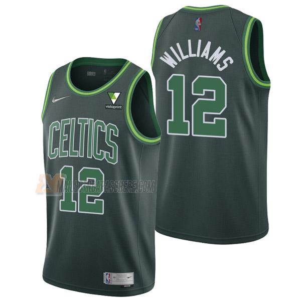 maillot grant williams boston celtics de 12 homme vert earned edition 2021