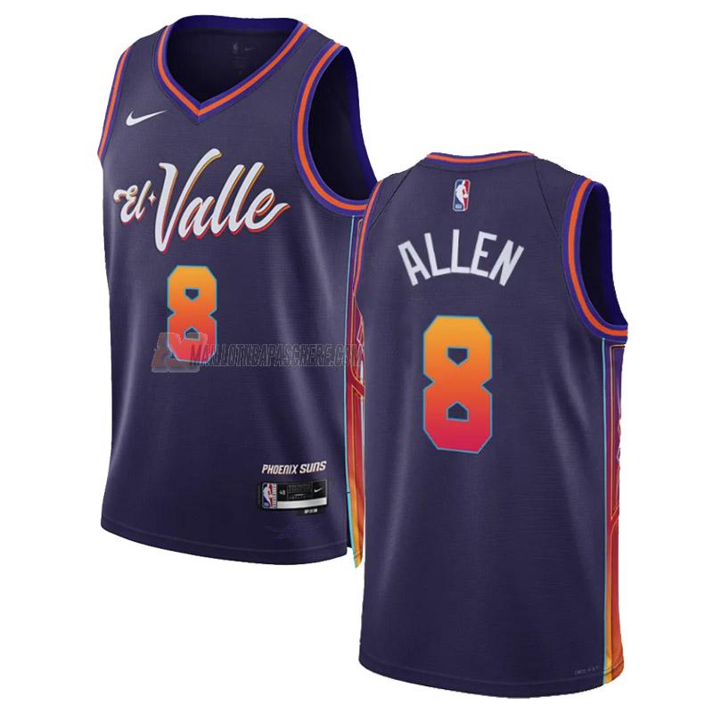 maillot grayson allen phoenix suns de 8 homme violet city edition 2023-24