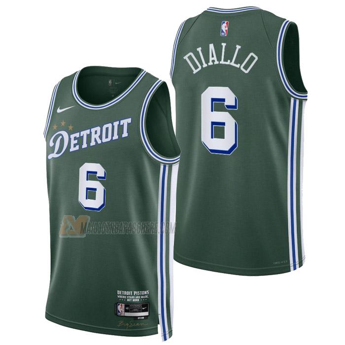 maillot hamidou diallo detroit pistons de 6 homme vert city edition 2023