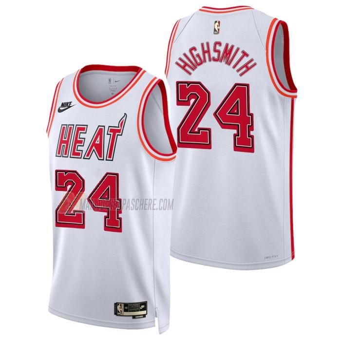 maillot haywood highsmith miami heat de 24 homme blanc classic edition 2023