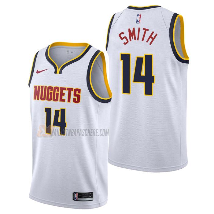 maillot ish smith denver nuggets de 14 homme blanc association edition 2023