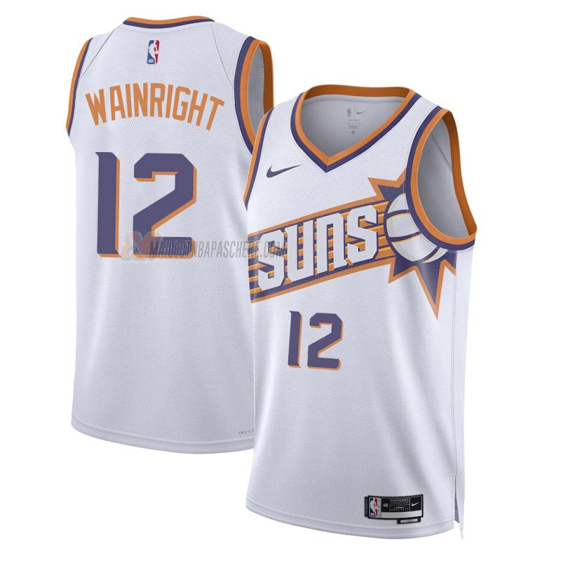 maillot ish wainright phoenix suns de 12 homme blanc association edition 2023-24