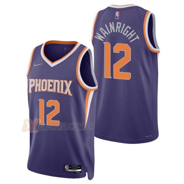 maillot ishmail wainright phoenix suns de 12 homme mauve icon edition 2022