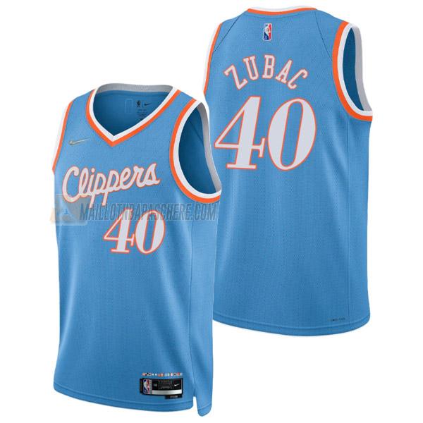 maillot ivica zubac los angeles clippers de 40 homme bleu city edition 2022