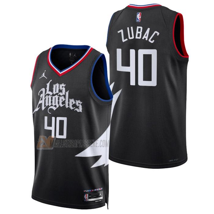 maillot ivica zubac los angeles clippers de 40 homme noir statement edition 2023