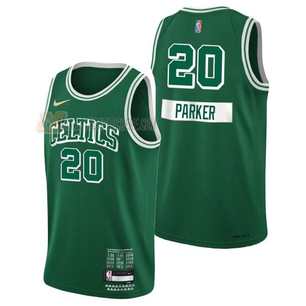 maillot jabari parker boston celtics de 20 homme vert city edition 2022