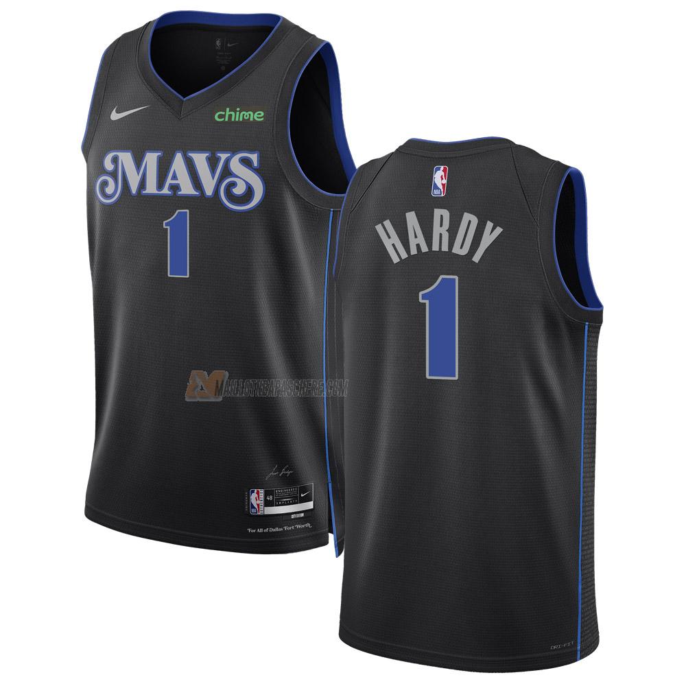 maillot jaden hardy dallas mavericks de 1 homme noir city edition 2023-24