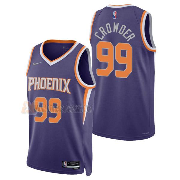 maillot jae crowder phoenix suns de 99 homme mauve icon edition 2022