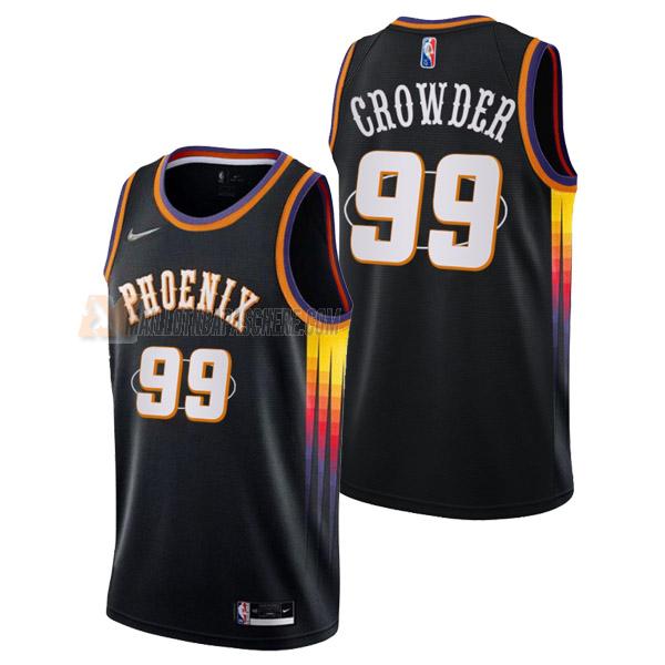 maillot jae crowder phoenix suns de 99 homme noir mixtape edition 2022