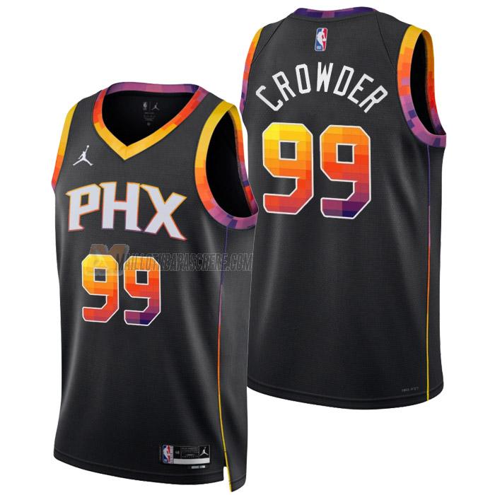 maillot jae crowder phoenix suns de 99 homme noir statement edition 2023