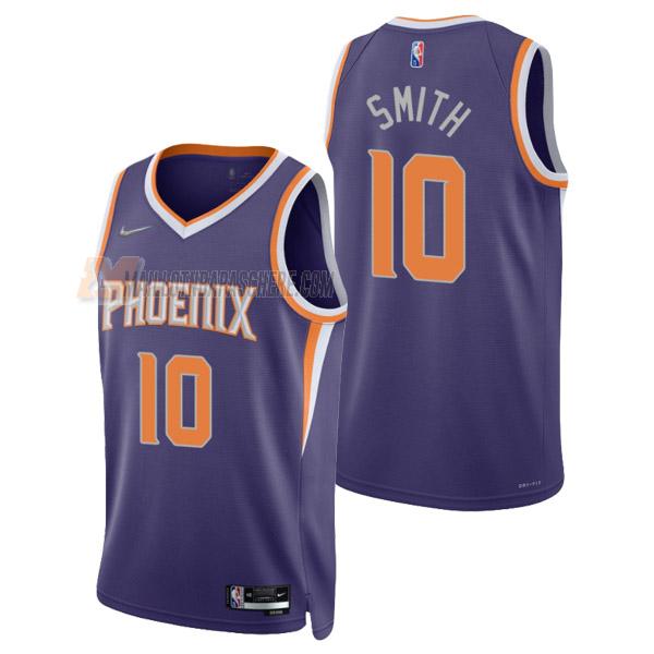 maillot jalen smith phoenix suns de 10 homme mauve icon edition 2022