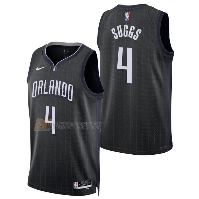 maillot jalen suggs orlando magic de 4 homme noir city edition 2023