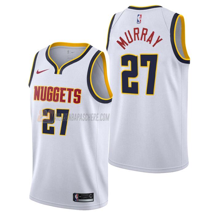 maillot jamal murray denver nuggets de 27 homme blanc association edition 2023