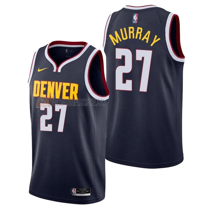 maillot jamal murray denver nuggets de 27 homme bleu marine icon edition 2023