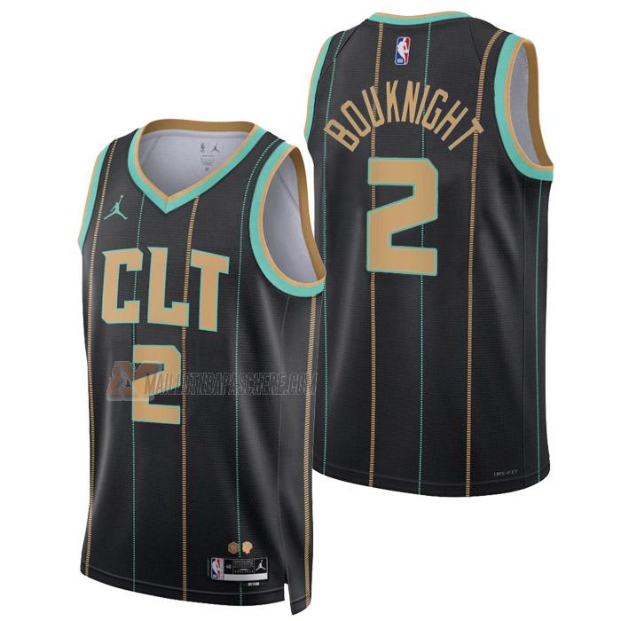 maillot james bouknight charlotte hornets de 2 homme noir city edition 2023