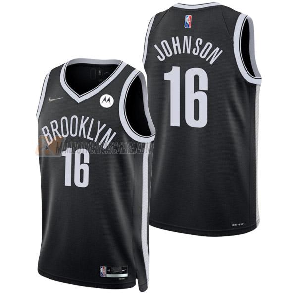 maillot james johnson brooklyn nets de 16 homme noir icon edition 2022