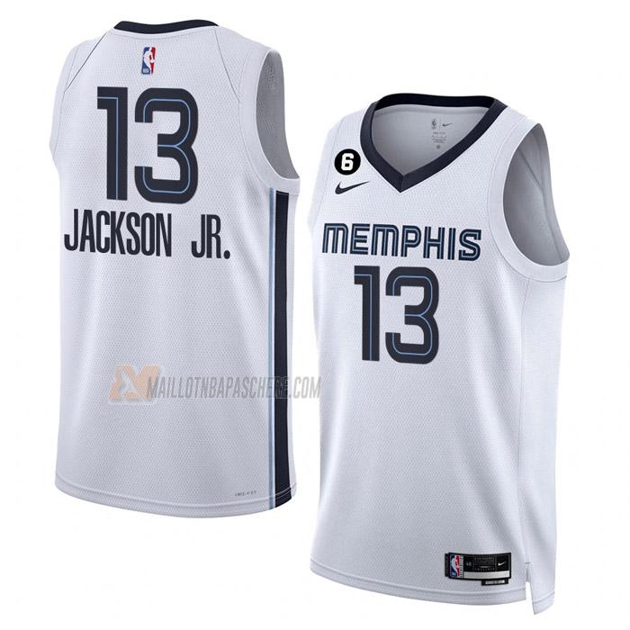 maillot jaren jackson jr memphis grizzlies de 13 homme blanc association edition 2023