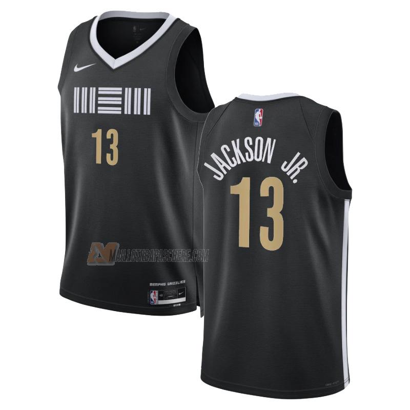 maillot jaren jackson jr memphis grizzlies de 13 homme noir city edition 2023-24