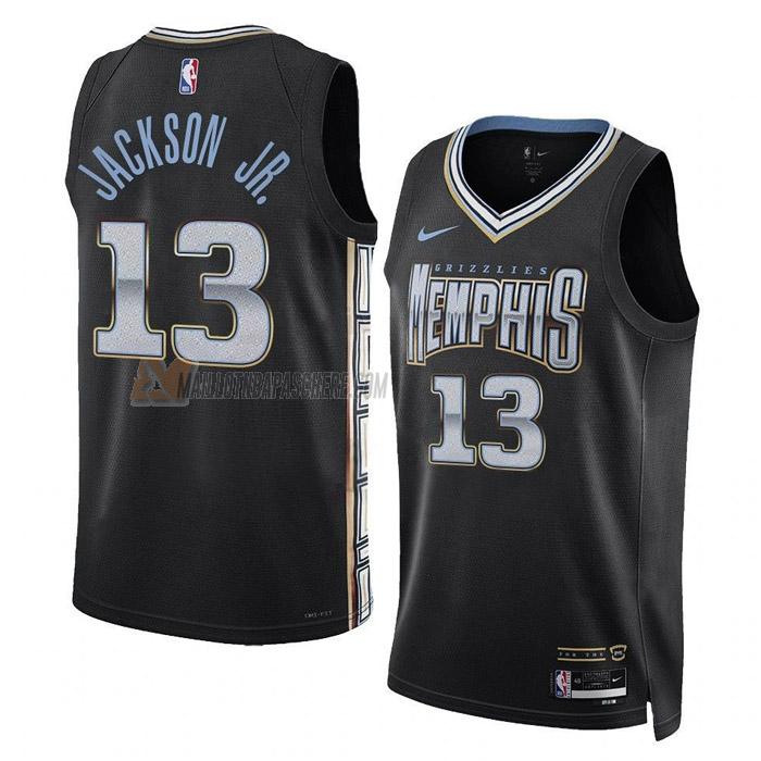 maillot jaren jackson jr memphis grizzlies de 13 homme noir city edition 2023