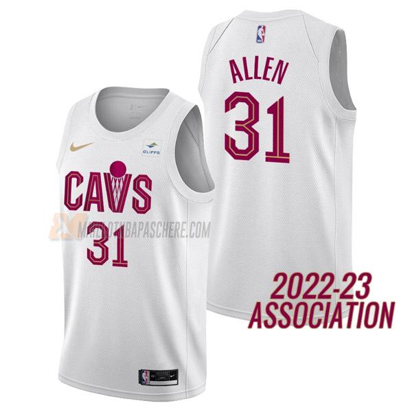 maillot jarrett allen cleveland cavaliers de 31 homme blanc association edition 2023