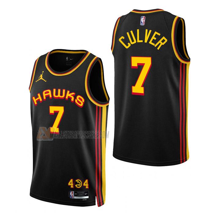 maillot jarrett culver atlanta hawks de 7 homme noir statement edition 2023